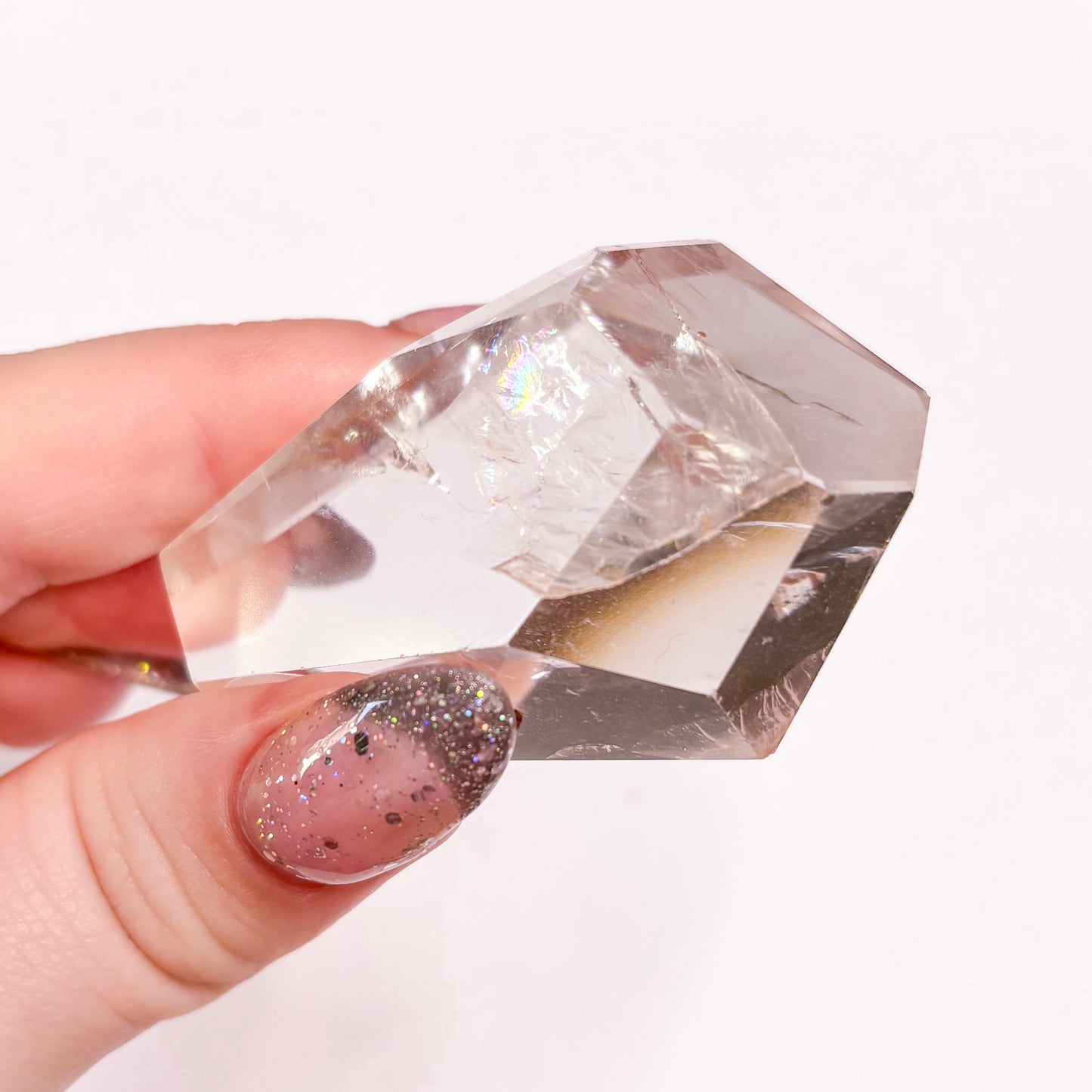 Clear Quartz Faceted Freeform | A