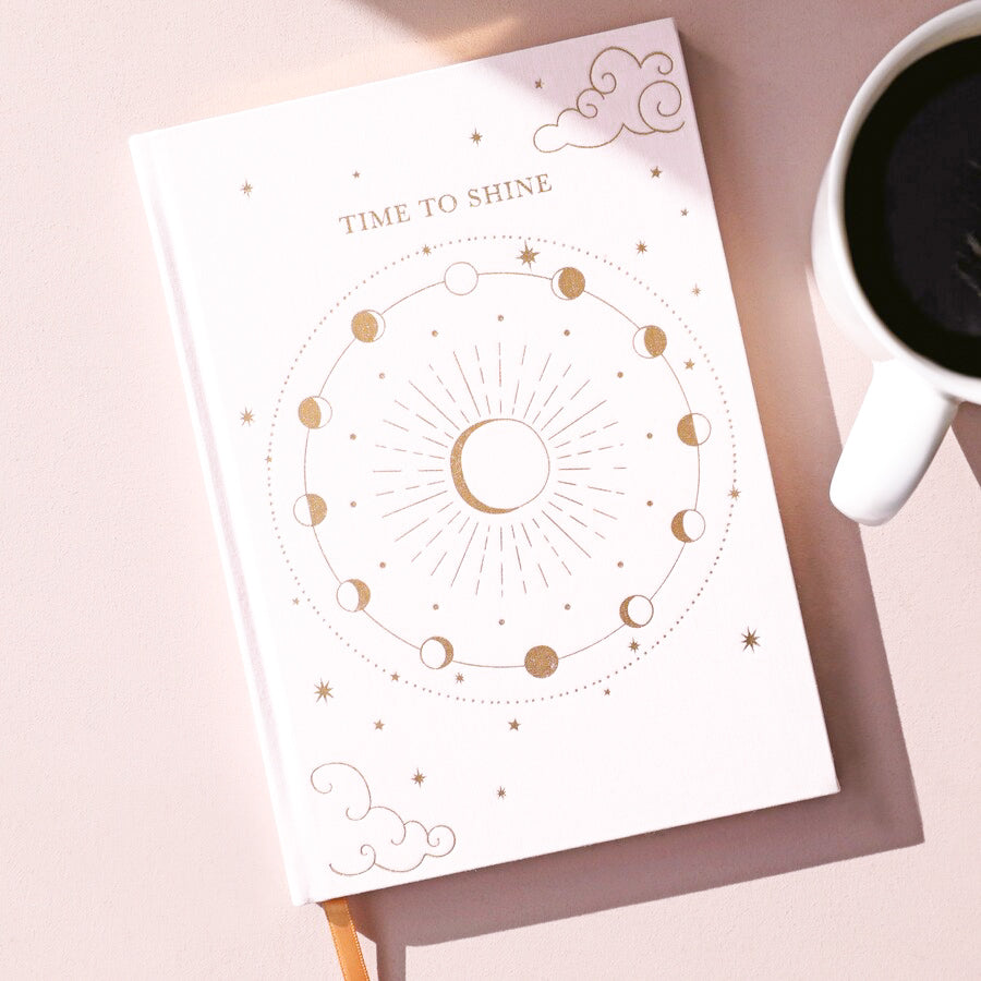 Pink Time To Shine Fabric Notebook