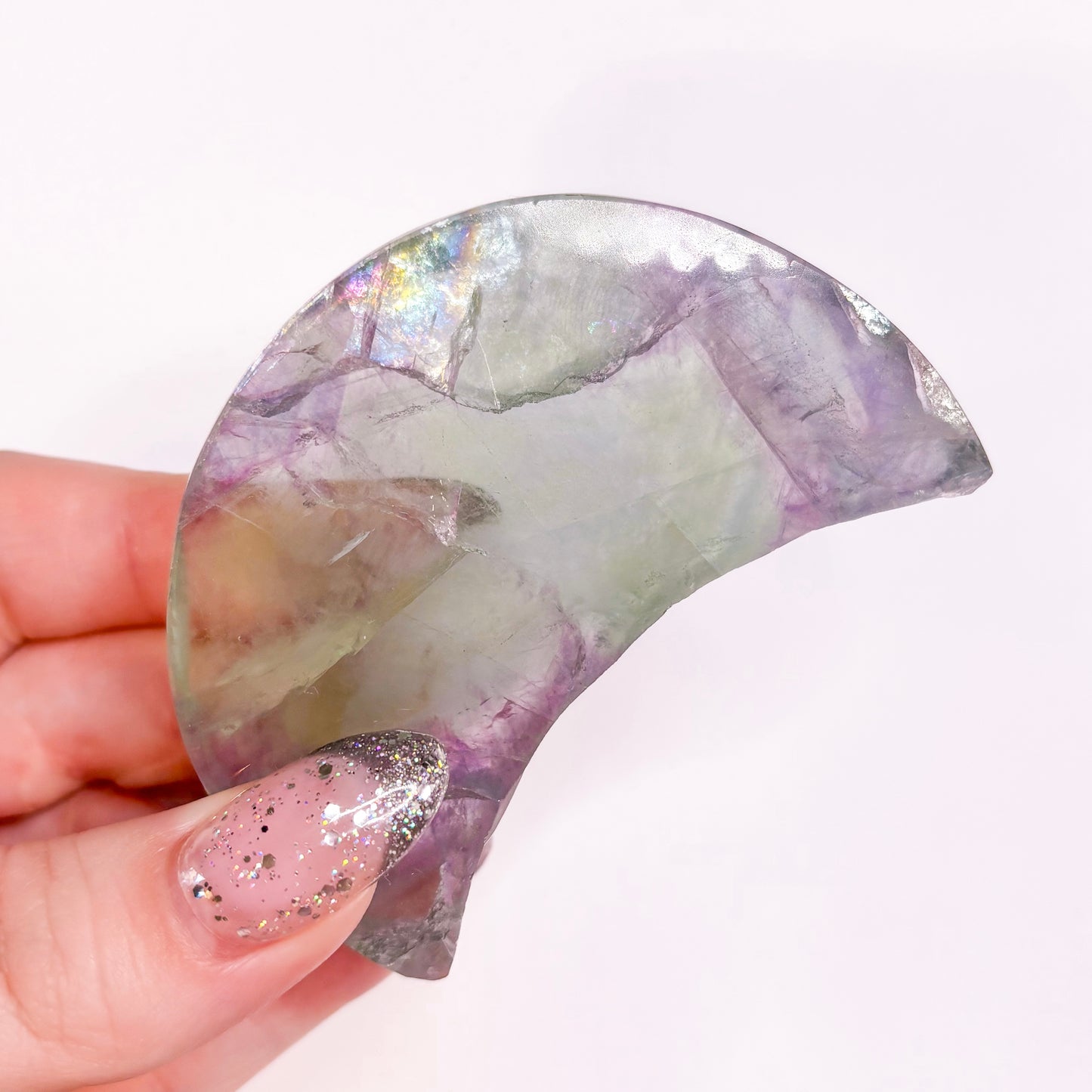 Pastel Fluorite Moon