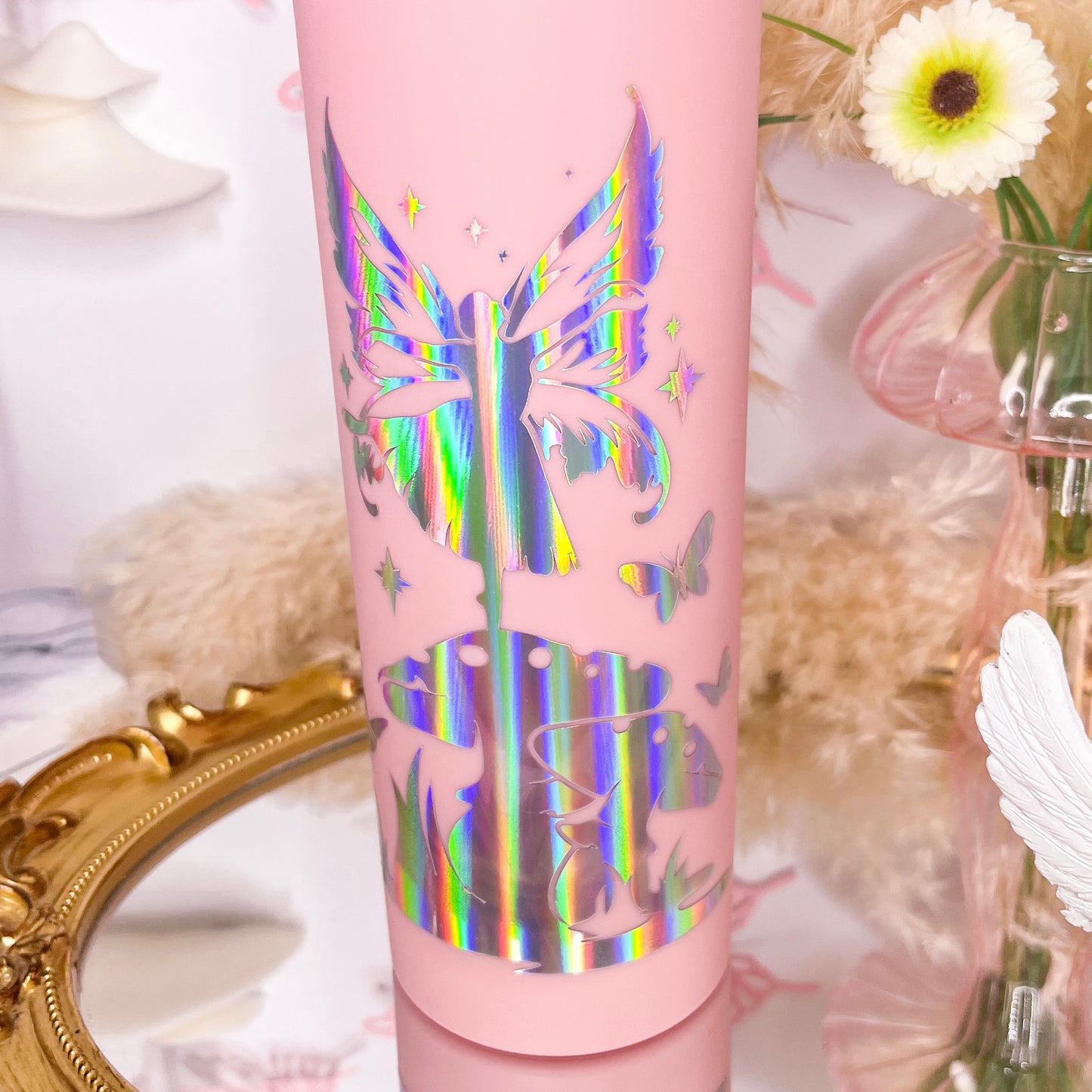 Faerie Wonderland Skinny Tumbler | With Straw