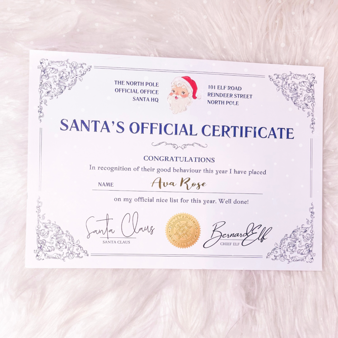 Christmas Nice List Certificate | Customisable