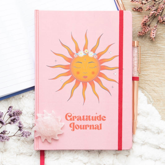 The Sun Gratitude Journal With Rose Quartz Pen