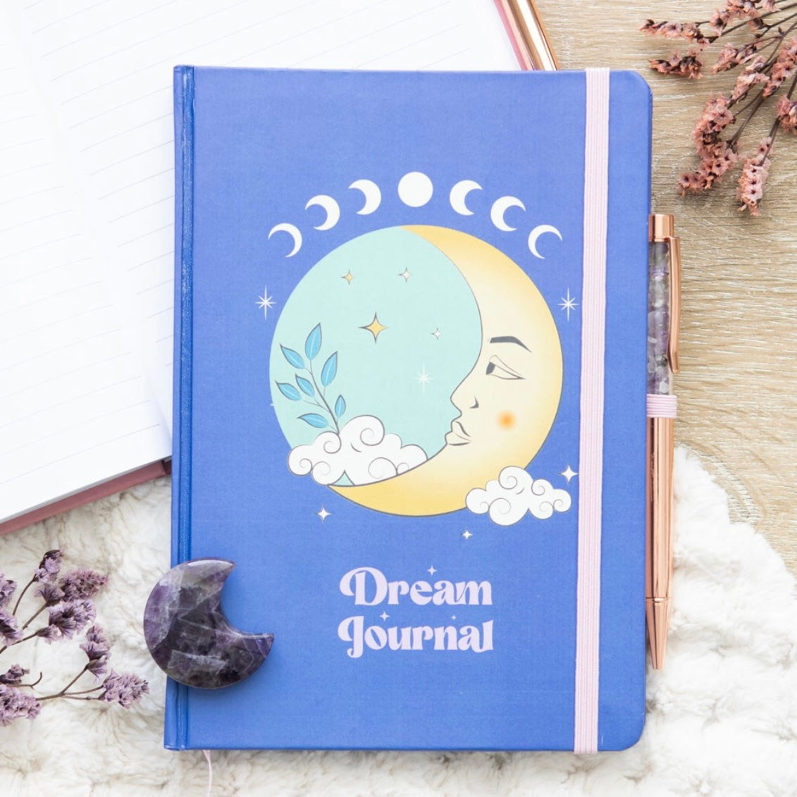 The Moon Dream Journal With Amethyst Pen