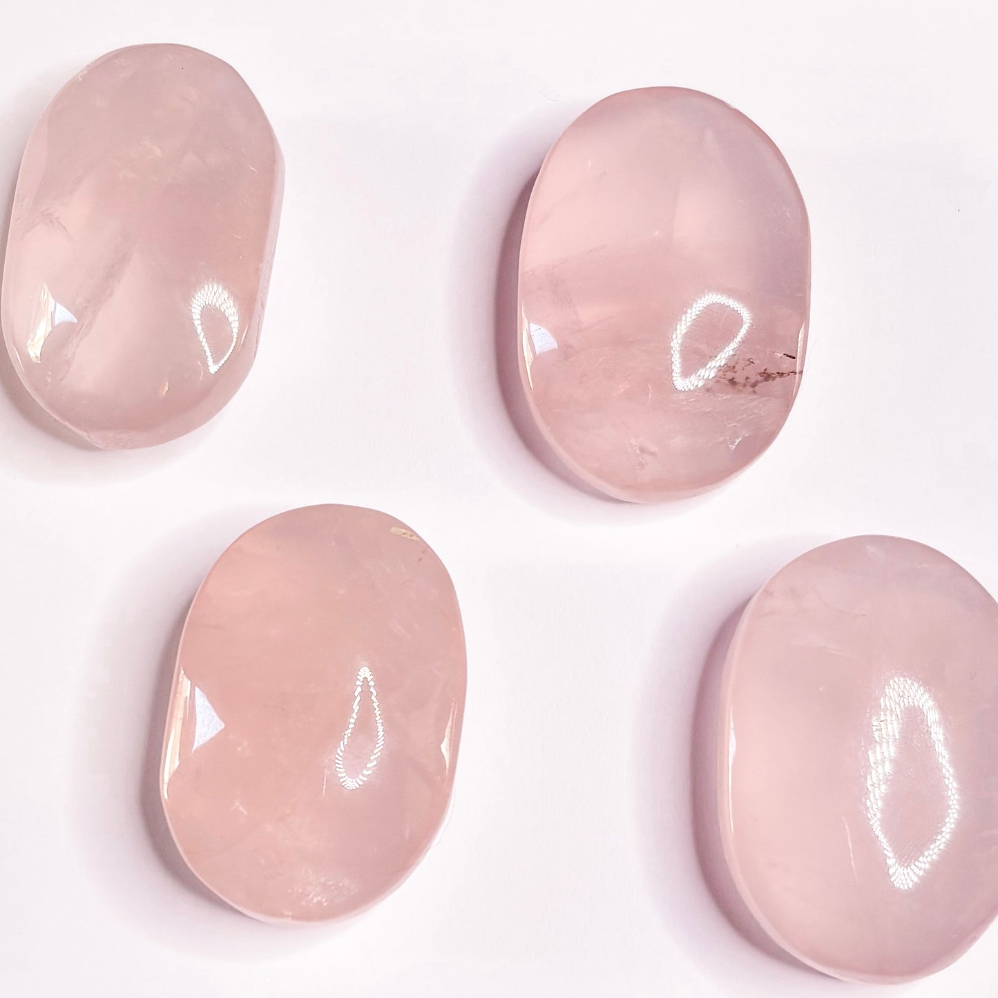 Rose Quartz Palm Stone | A