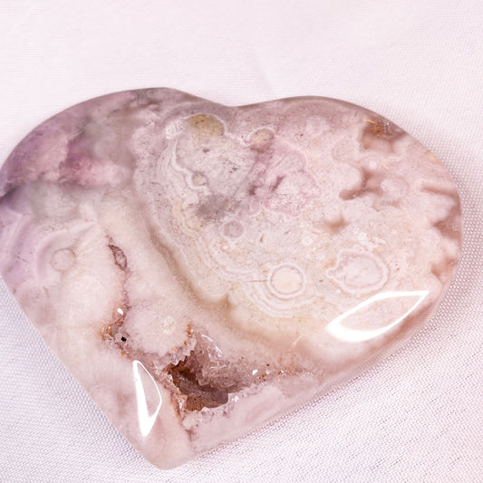 Pink Amethyst Heart | Free Stand Included