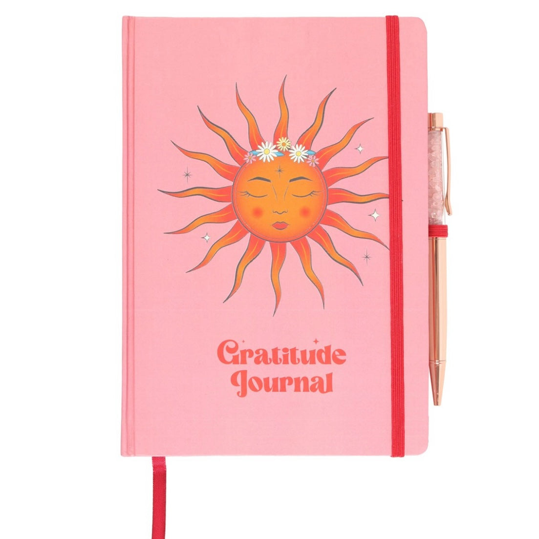 The Sun Gratitude Journal With Rose Quartz Pen