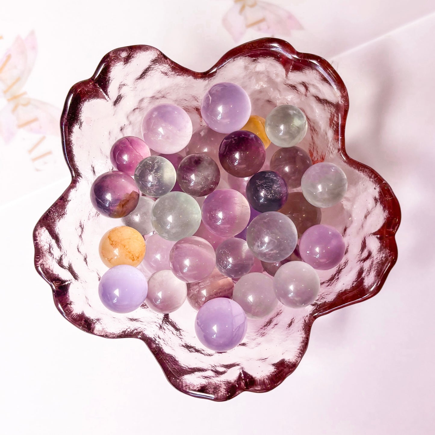 High Quality Candy Fluorite XS Spheres