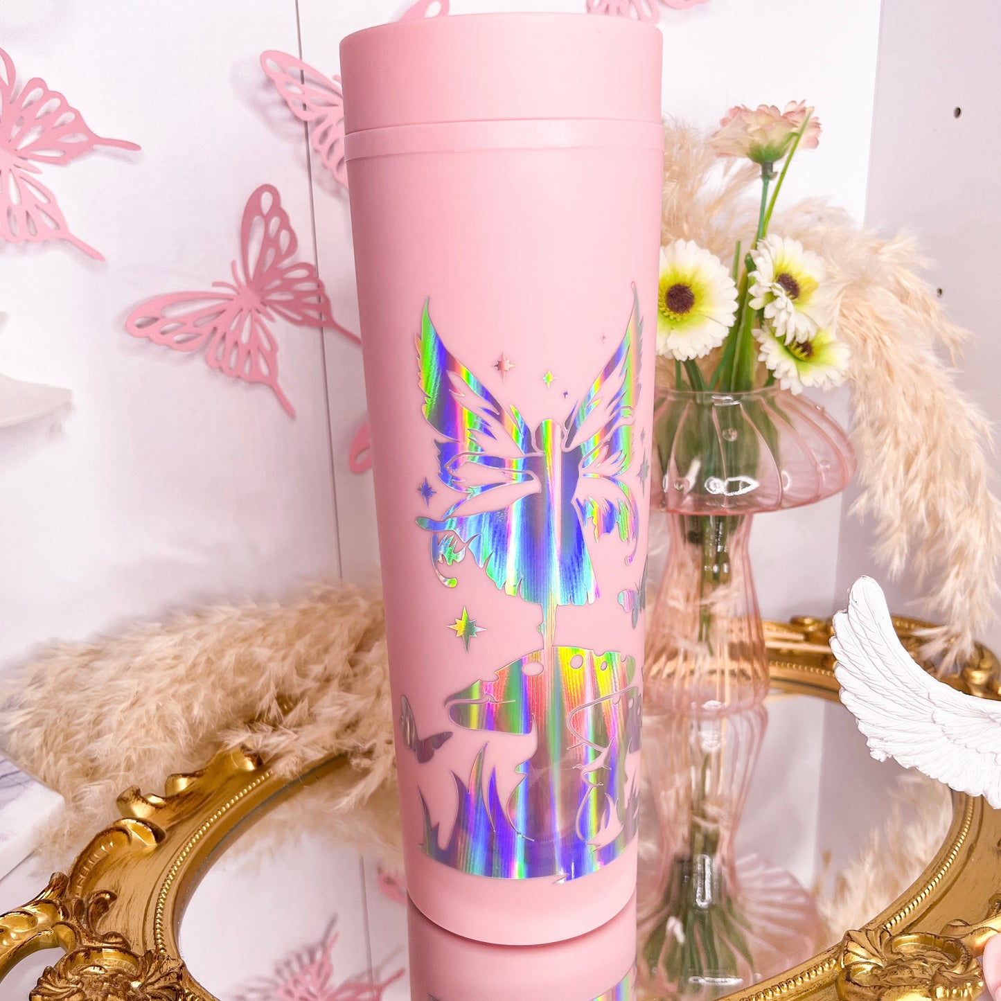 Faerie Wonderland Skinny Tumbler | With Straw