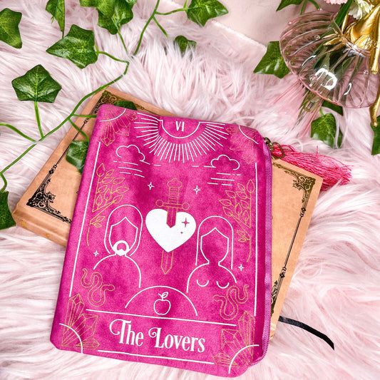 The Lovers Tarot Card Zippered Bag