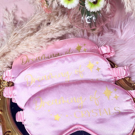 Dreaming of Crystals Satin Eye Mask