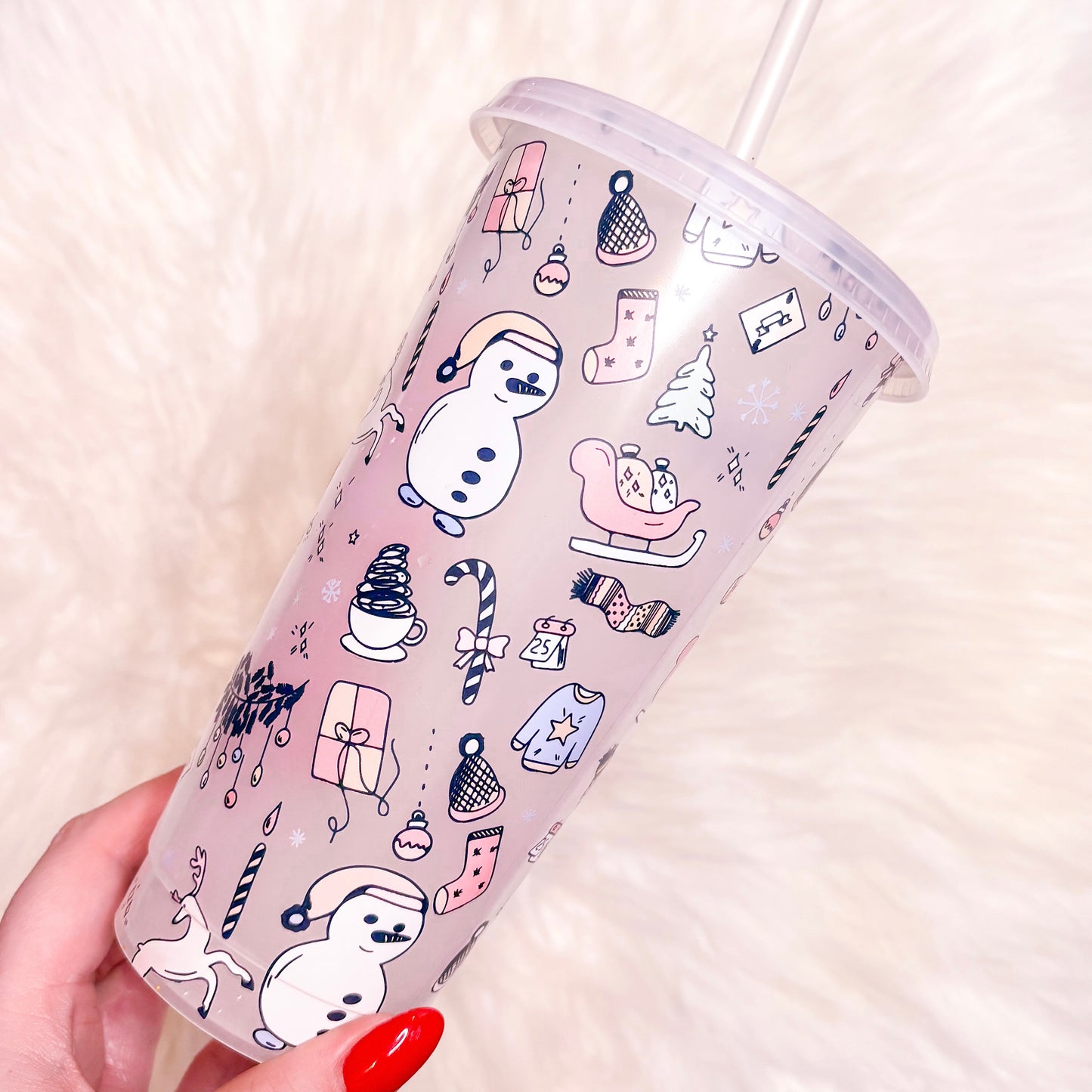 24OZ Christmas Colour Changing Cup | Customisable