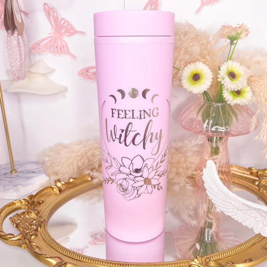 Feeling Witchy Skinny Tumbler | With Straw