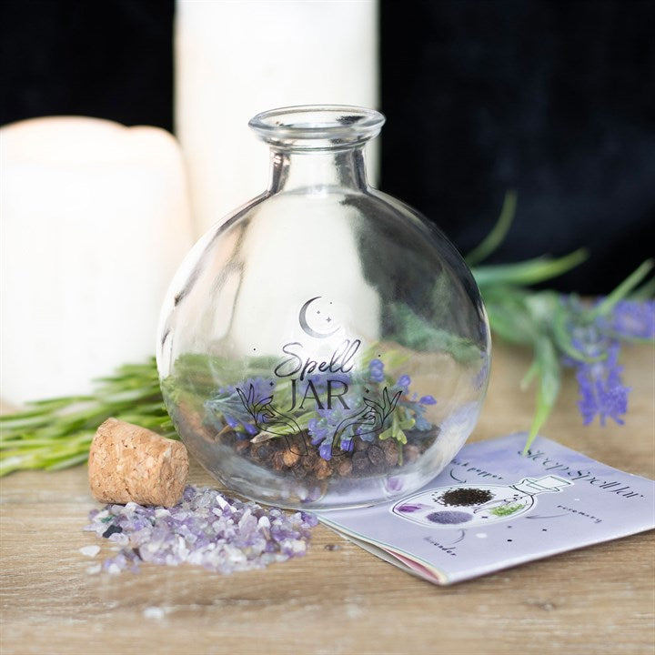 10cm Glass Spell Jar with Recipe Book